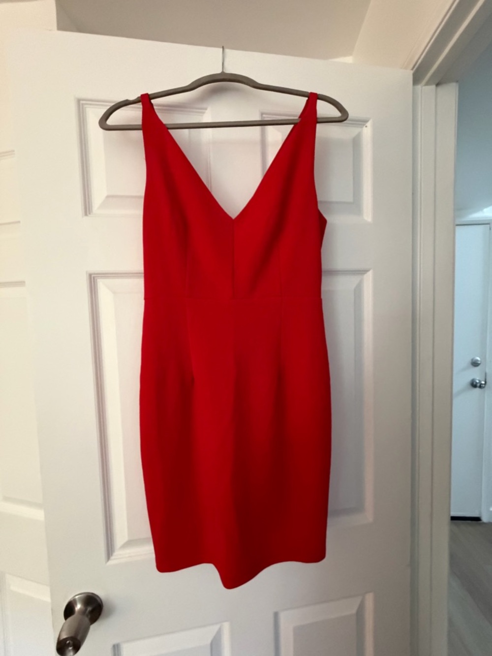 Lulus Classic Red V-Neck Dress